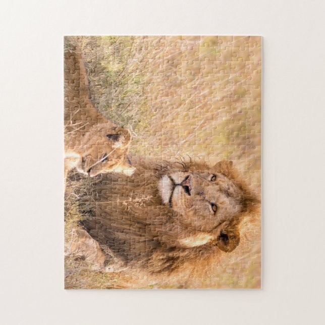 Puzzle Beau Lion et Cub (Vertical)
