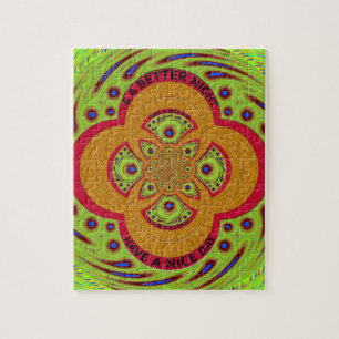 Puzzle Beau Mandala Magnifique Bonne Journée