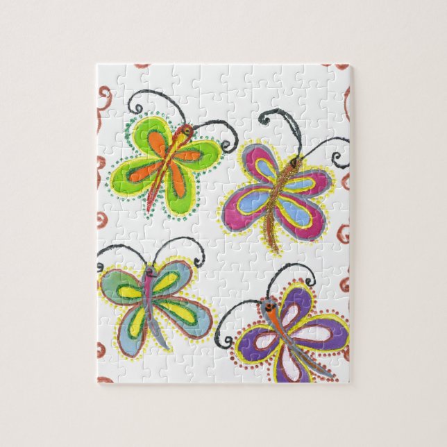 Puzzle Beau Papillon extraordinaire : Cadeau Parfait (Vertical)