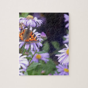 Puzzle Beau Papillon Sur Fleurs