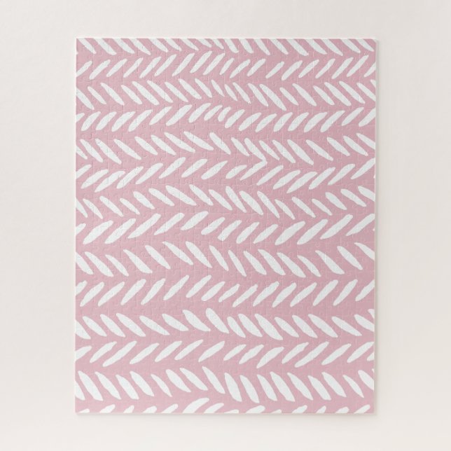 Puzzle Beau pastel motif en sanglier rose impossible (Vertical)