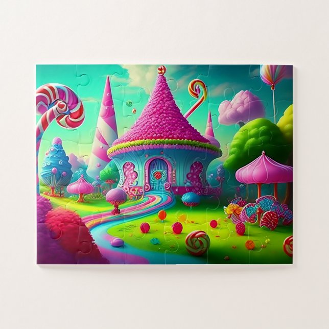 Puzzle Beau paysage de Candyland (Horizontal)