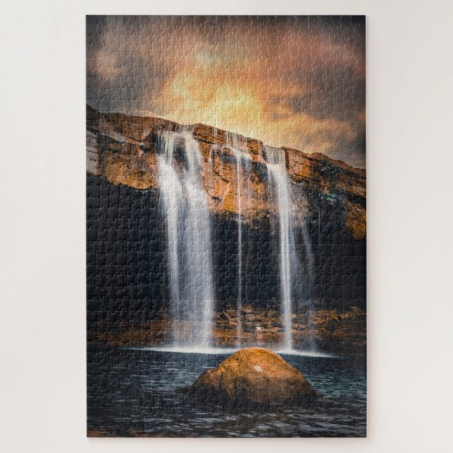 Puzzle Beau paysage de cascade (Vertical)