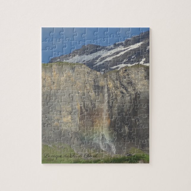 Puzzle Beau paysage nature arc-en-ciel France (Vertical)