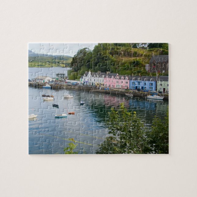 Puzzle Beau port et voiliers avec reflets en 2 (Horizontal)