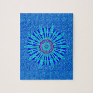 Puzzle Beau Royal Blue Mandala Art Imprimer