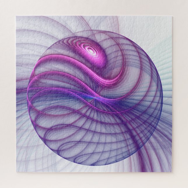 Puzzle Beau Swing Moderne Art Fractal Abstrait Rose (Vertical)