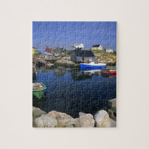 Puzzle Beau village de Peggy's Cove avec port