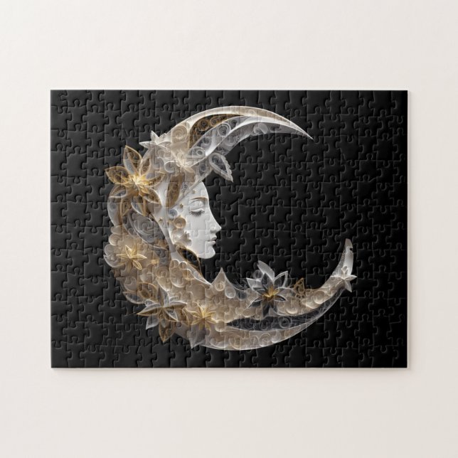 Puzzle Beau visage dans la lune (Horizontal)