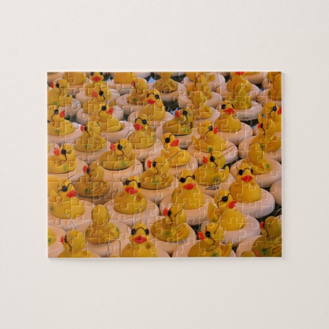 Puzzle Beaucoup De Canards En Caoutchouc Jaune (Horizontal)