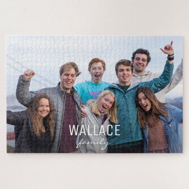 Puzzle Beaucoup de pièces Famille Réunion personnalisée P (Horizontal)