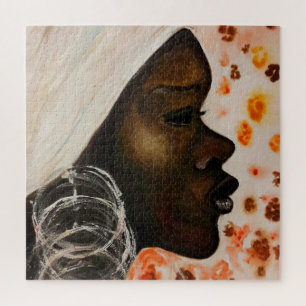 Puzzle beauté africaine - Peinture visage femme