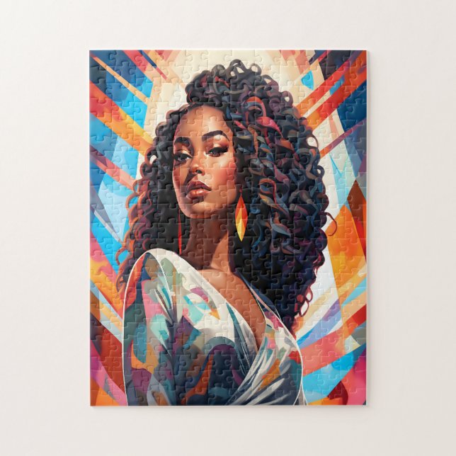 Puzzle Beauté Afrocentrique Radieuse (Vertical)