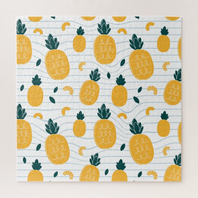 Puzzle Beauté ananas : Motif tiré à la main (Vertical)