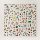 Puzzle Beauté botanique et Motif de la nature florale<br><div class="desc">Un motif amusant de jolies fleurs et de produits de beauté.</div>