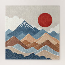 Beauté du coucher de soleil en montagne
