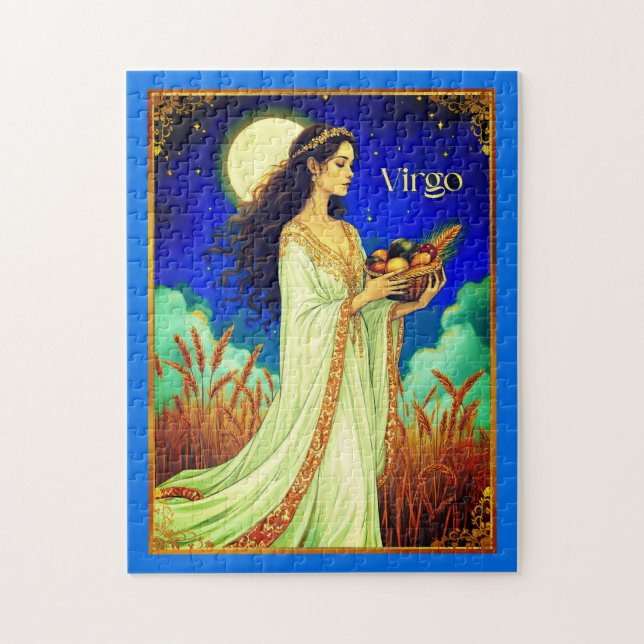 Puzzle Beauté du zodiaque Vierge sous un ciel nocturne (Vertical)