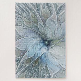 Puzzle Beauté Élégante Art Abstrait Moderne Fleur Fractal