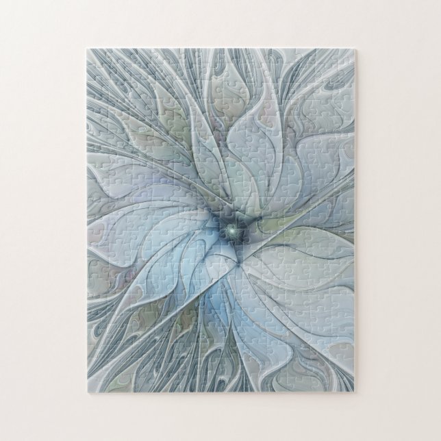 Puzzle Beauté Élégante Fleur d'Art Abstrait Moderne Fract (Vertical)