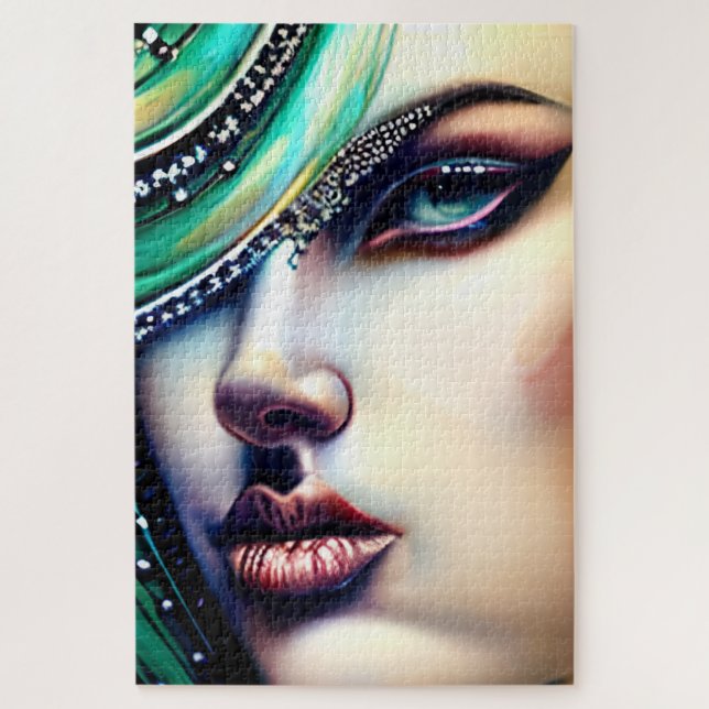 Puzzle Beauté éthérée Bijoux étincelants (Vertical)