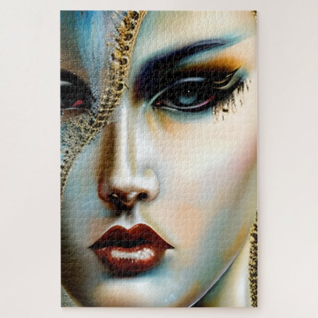 Puzzle Beauté éthérée Déesse dorée (Vertical)