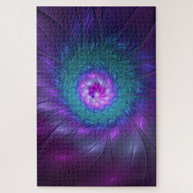 Puzzle Beauté florale Abstraite Fleur d'art fractionnée c (Vertical)