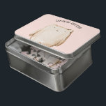 Puzzle Beauté Moderne Pastel Ours Rose Avec Nom<br><div class="desc">Beauté Moderne Pastel Ours Rose Avec Nom</div>