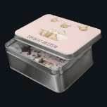 Puzzle Beauté moderne Pastel Pink Nom de l'enfant<br><div class="desc">Beauté moderne Pastel Pink Nom de l'enfant</div>