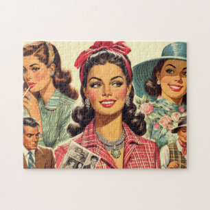 Puzzle Beauté vintage Fashion Girls