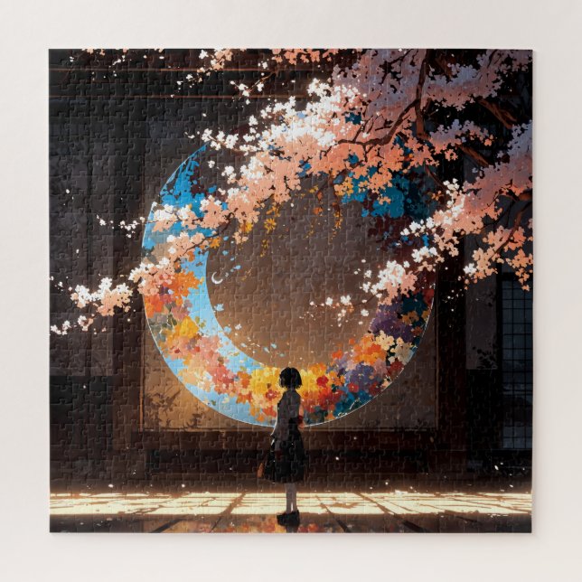 Puzzle Beautiful anime art (Vertical)