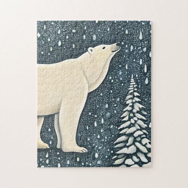 Puzzle Beautiful Artic Polar Bear (Vertical)