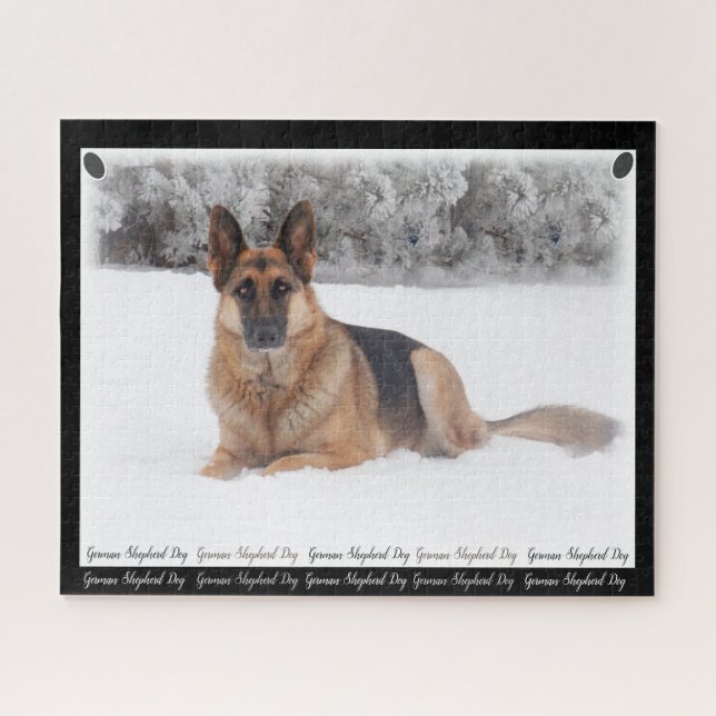Puzzle Beautiful  Black and Tan German Shepherd (Horizontal)