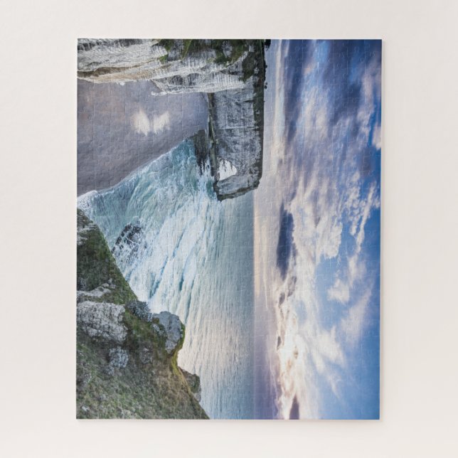 Puzzle Beautiful Cliffs Etratat Normandy France (Vertical)