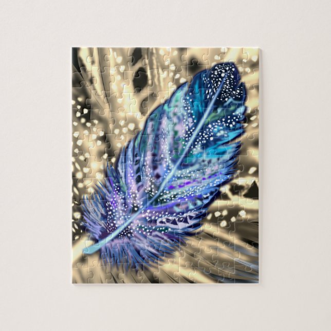 Puzzle Beautiful Feather - Exotic - (Vertical)