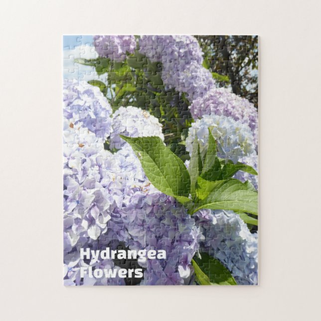 Puzzle Beautiful Nature Hydrangea Garden Flower Photo (Vertical)