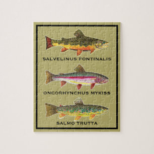 Puzzle Beautiful Trout - Brook, Rainbow, Brown