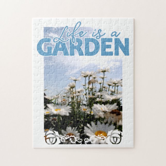 Puzzle Beautity Life est une citation de jardin Sky Blue  (Vertical)