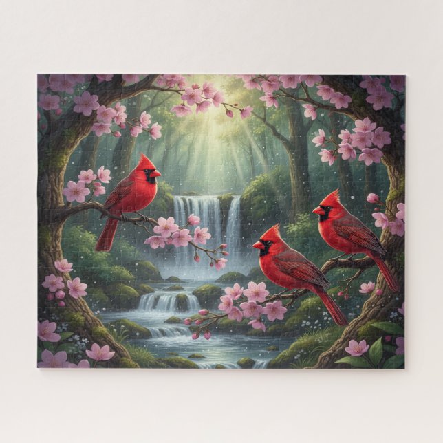 Puzzle Beaux Cardinals Célestes (Horizontal)