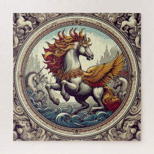 Puzzle "Beaux chevaux mystiques" 46