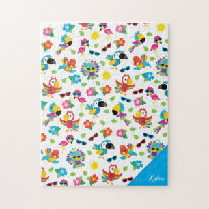 Puzzle Beaux oiseaux tropicaux Motif de paradis coloré