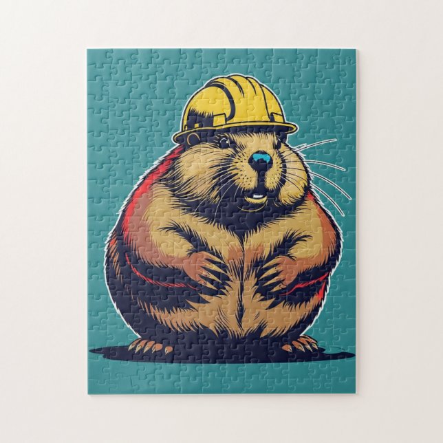 Puzzle Beaver de travail (Vertical)