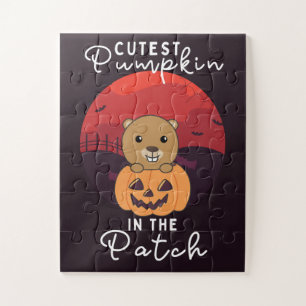 Puzzle Beaver Happy Halloween Citrouille Cutest Dans Le P