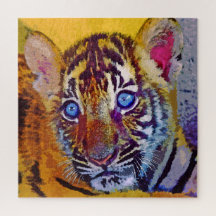 Bébé aux yeux bleus Tigre