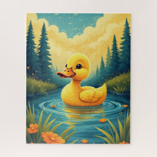 Puzzle Bébé Canard qui Nage