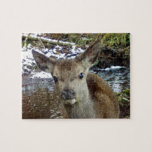 Puzzle Bébé Cerf Rouge Mignon Faon Forêt Animaux Sauvages
