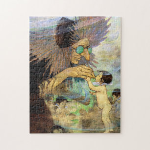 Puzzle Bébé et Fée, Jessie Willcox Smith