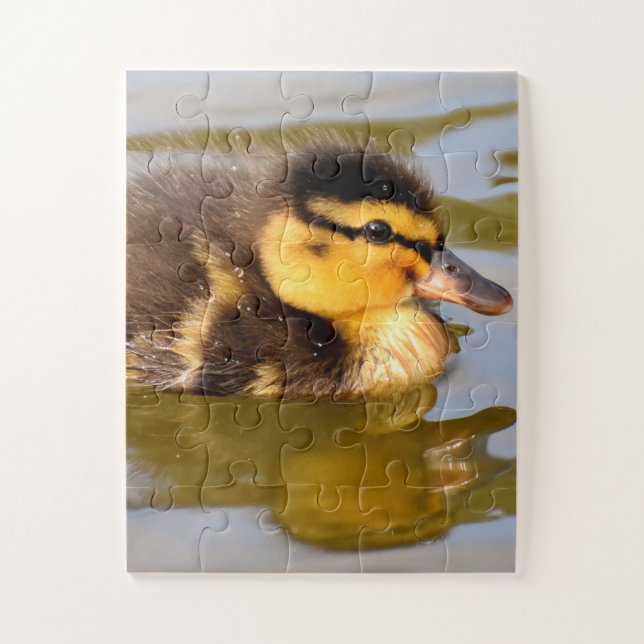 Puzzle Bébé Mallard Canard Baignade (Vertical)