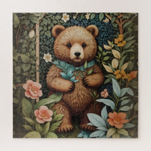 Puzzle Bébé mignon Ours Brown William Morris Inspiré