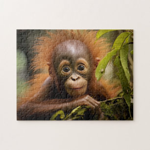 Puzzle Bébé Orangoutan mignon