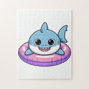 Puzzle Bébé Requin Mignon Avec Flotteur   Enfants